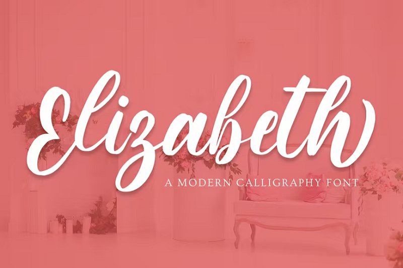 Elizabeth - a modern calligraphy font