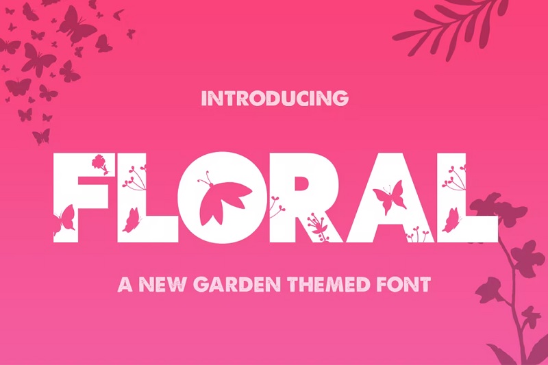 The Floral Font 