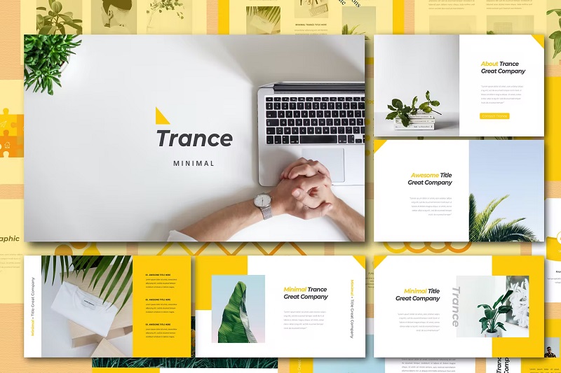 Trance Google Slides template 