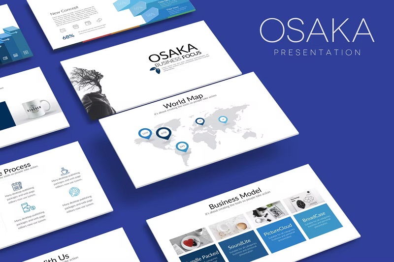 Osaka Google Slides template 