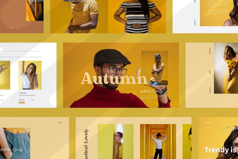 Autumn Google Slides template 