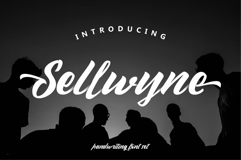 Sellwyne hand lettering font