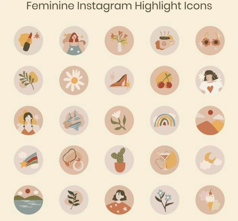 How to Make Clicky Instagram Highlight Covers [40 Free Covers]