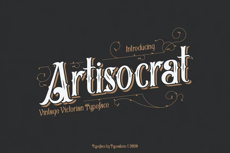 Artisocrat steampunk font