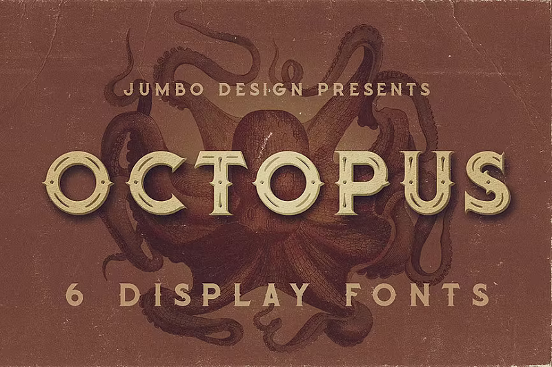 Octopus display font