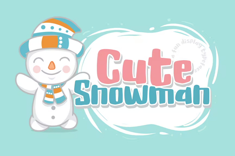 Cute Snowman Font