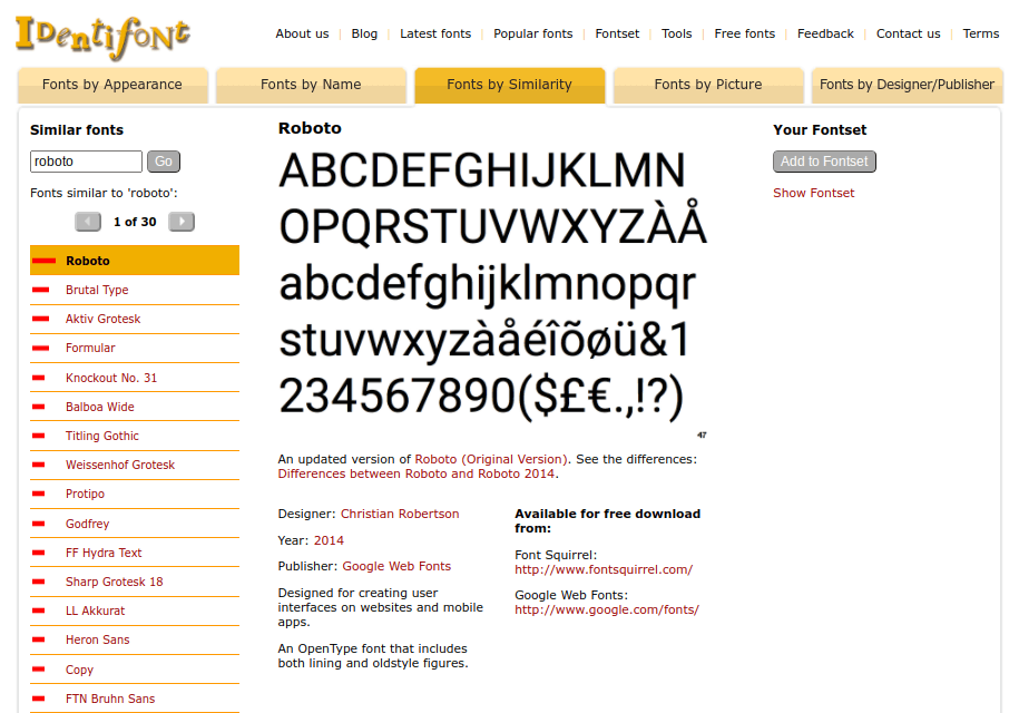 Identifont