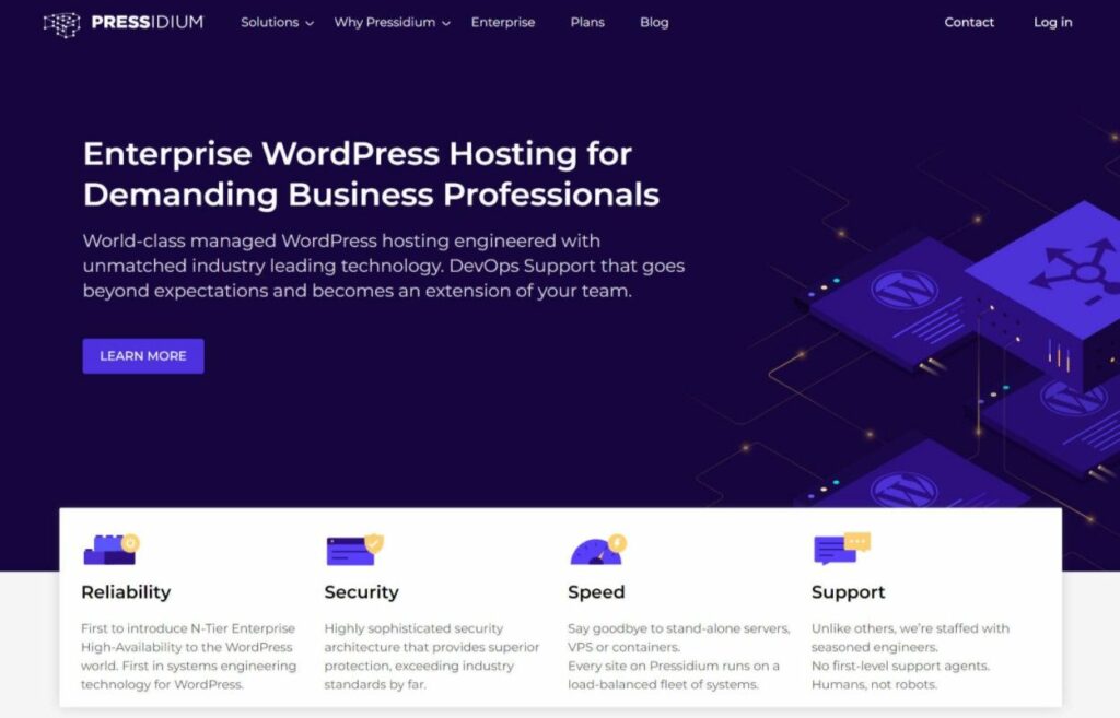 Pressidium managed WordPress hosting