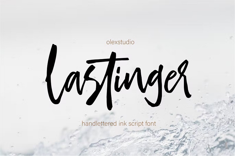 Lastinger hand lettering font