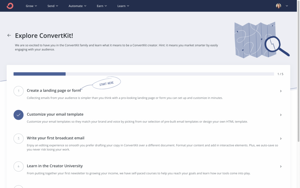 ConvertKit getting started