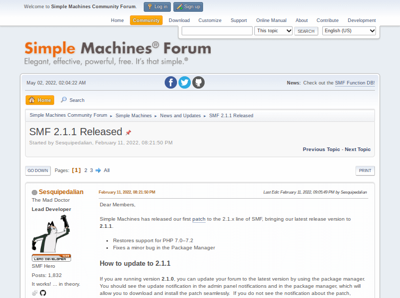 Simple Machines Forum Forum Software