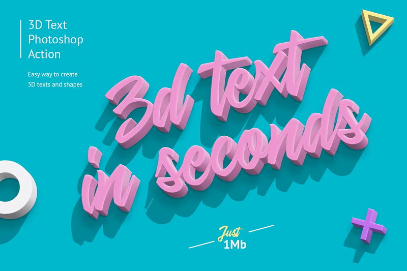 3D text effect