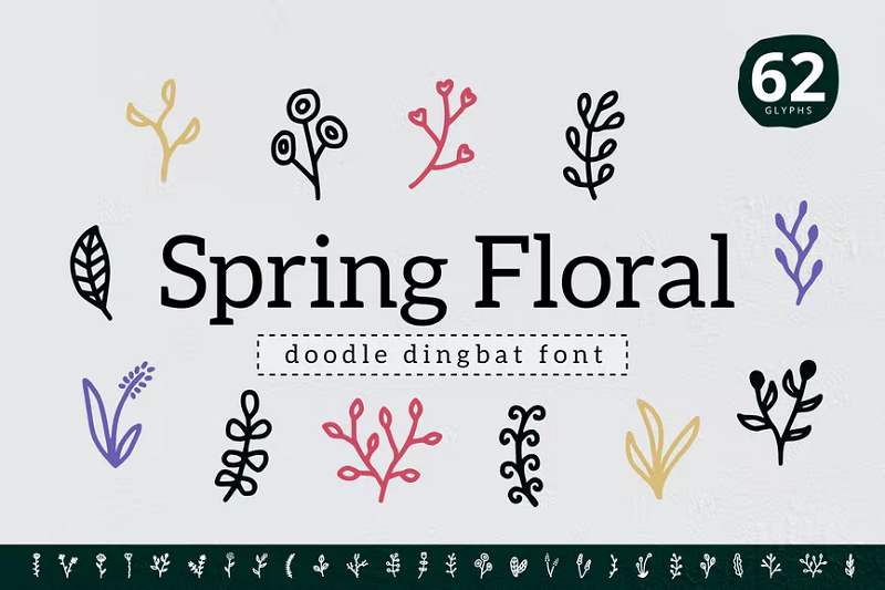 Spring Floral font