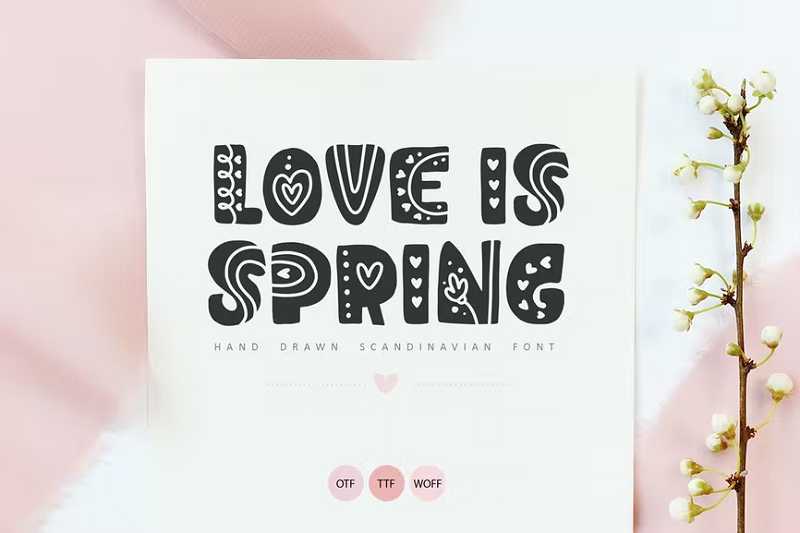 Love is Spring font