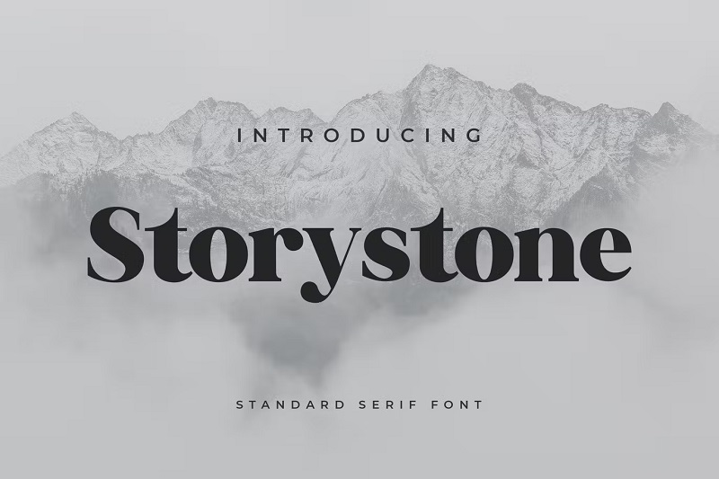 STorystone font for book covers