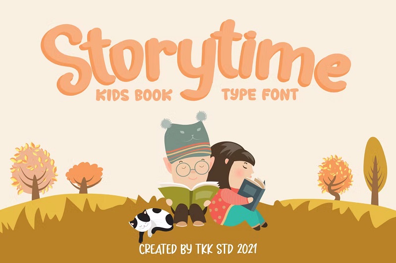 Storytime children's book cover font