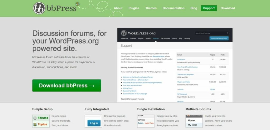 bbPress plugin