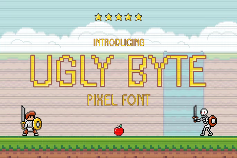 Ugly Byte Pixel Font