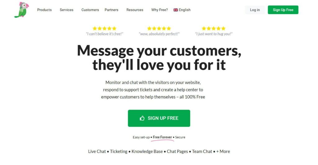 tawk.to Live Chat software