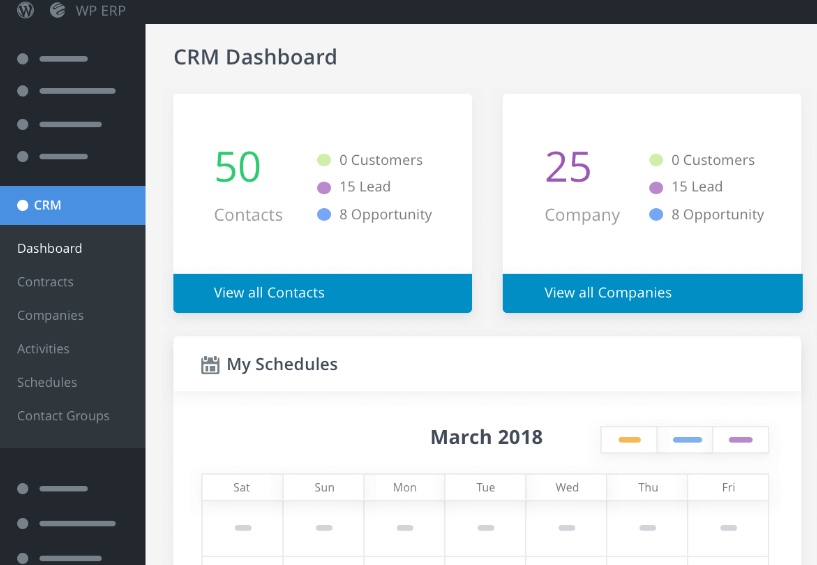 WP ERP CRM System