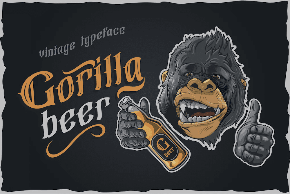 The Gorilla Beer font.