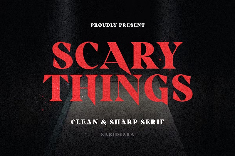 scary things font