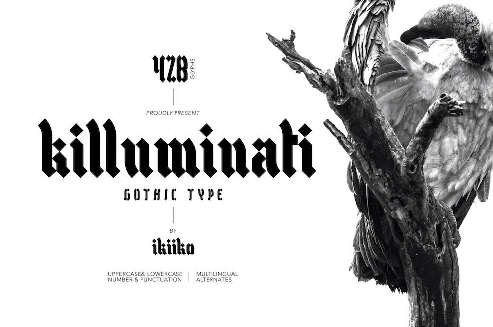 The Killuminati font.