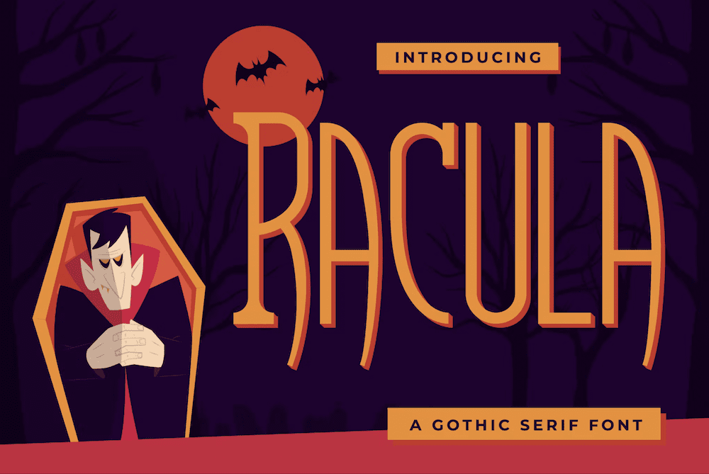 The Racula font.