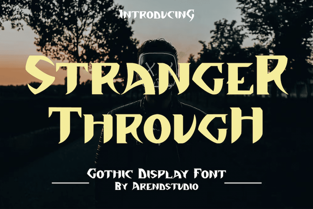 The Stranger Through font.