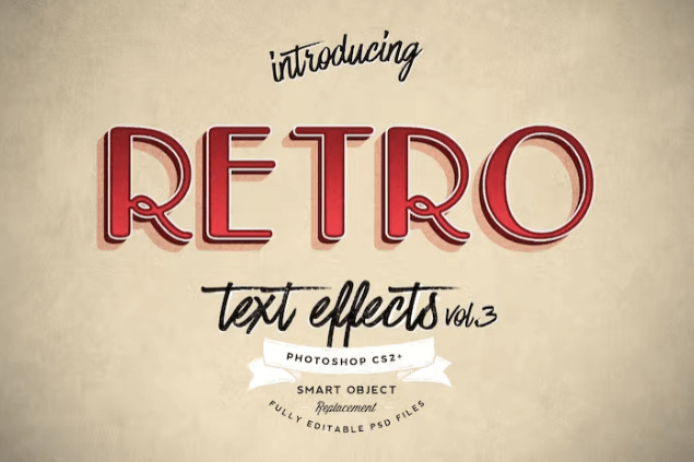 Retro Text Effects Vol. 3