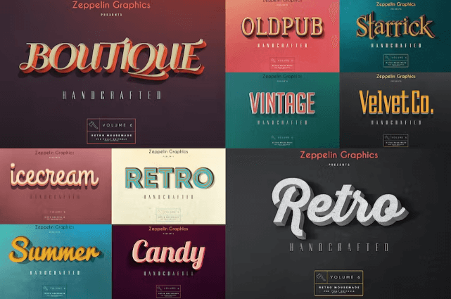 Vintage Text Effects Vol. 6