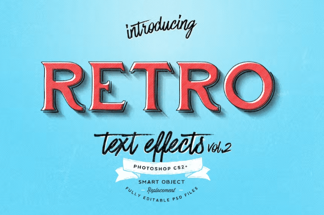 Retro Text Effects Vol. 2