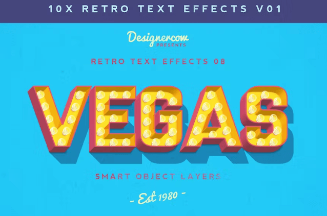 Retro Text Effects V01