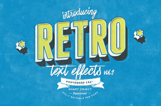 Retro Text Effects Vol. 1