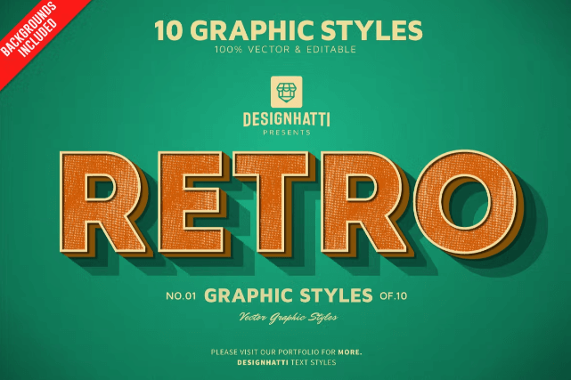 Retro Vintage Text Styles