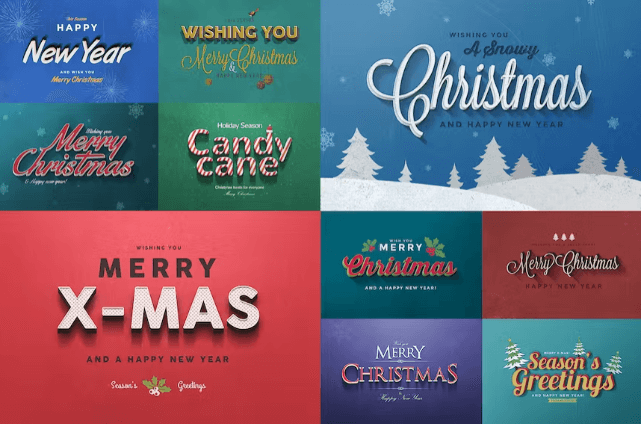 Christmas Text Effects Vol. 1