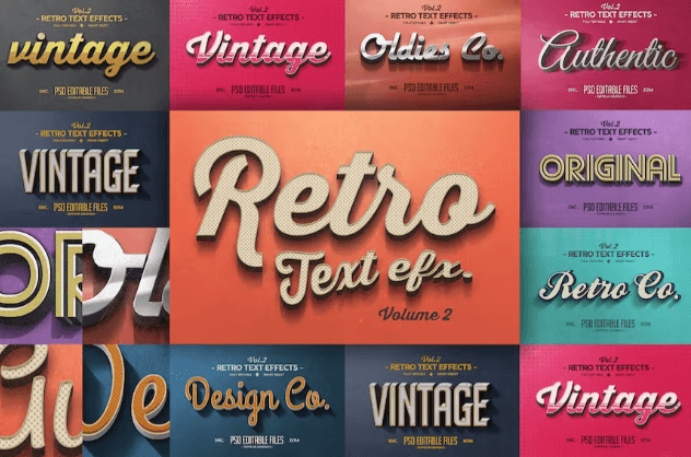 Vintage Text Effects Vol. 2