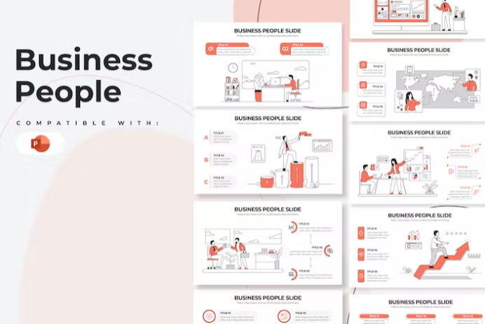 Business People PowerPoint Infographics