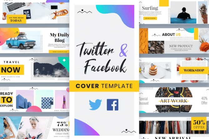 Twitter and Facebook Cover Templates