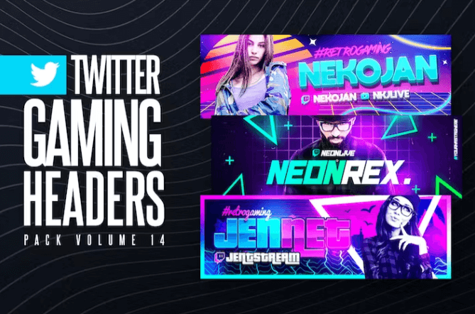 Gaming Twitter Headers Pack