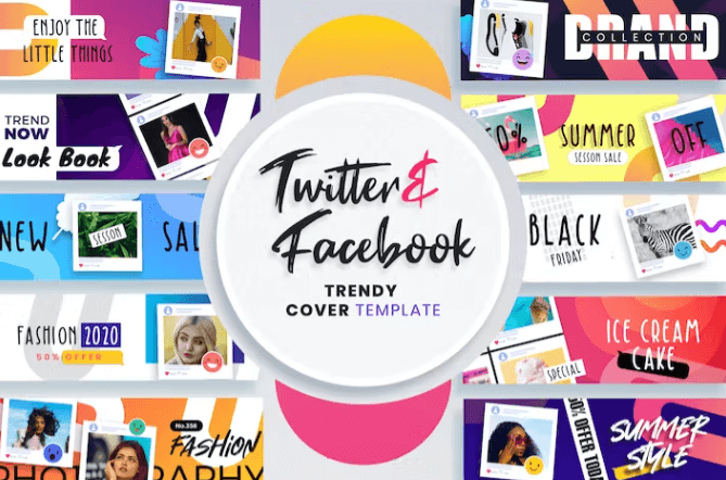 Facebook and Twitter Cover Templates