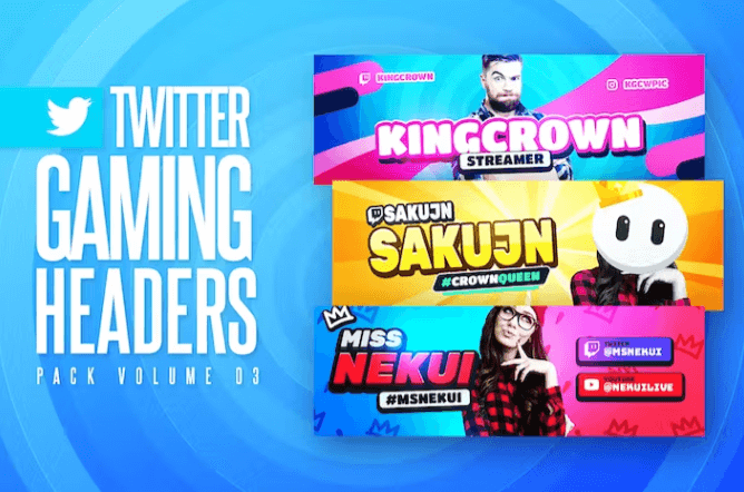 Gaming Twitter Headers Pack