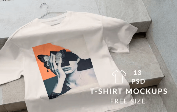 T-Shirt Mockups Free Size