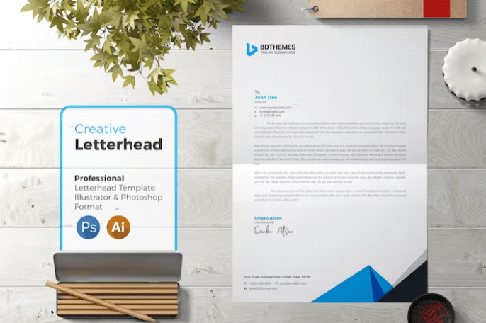 Business Letterhead Template 22