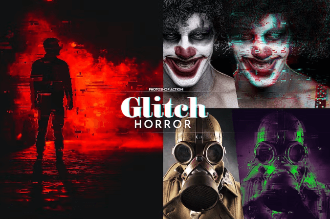 Horror Glitch Photoshop Action