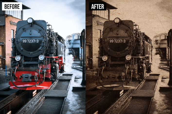 Vintage Grain Photoshop Action