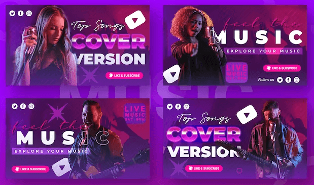 Music YouTube Thumbnail Template