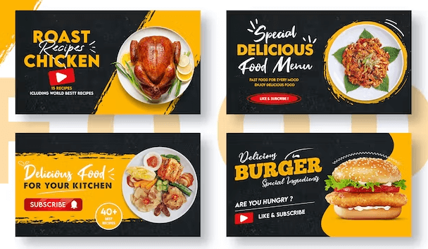 Food YouTube Thumbnail Template