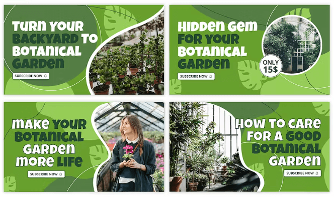 Botanical YouTube Thumbnail Template