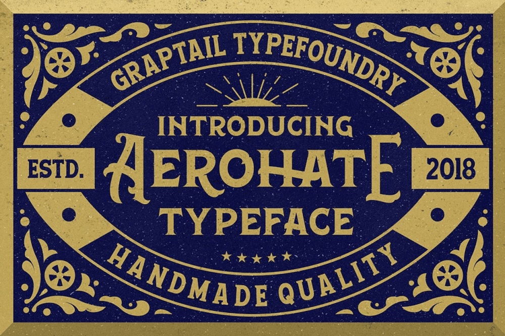 The Aerohate font.